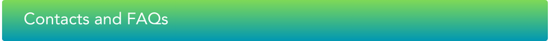 A clickable banner that says Contact Us and FAQs